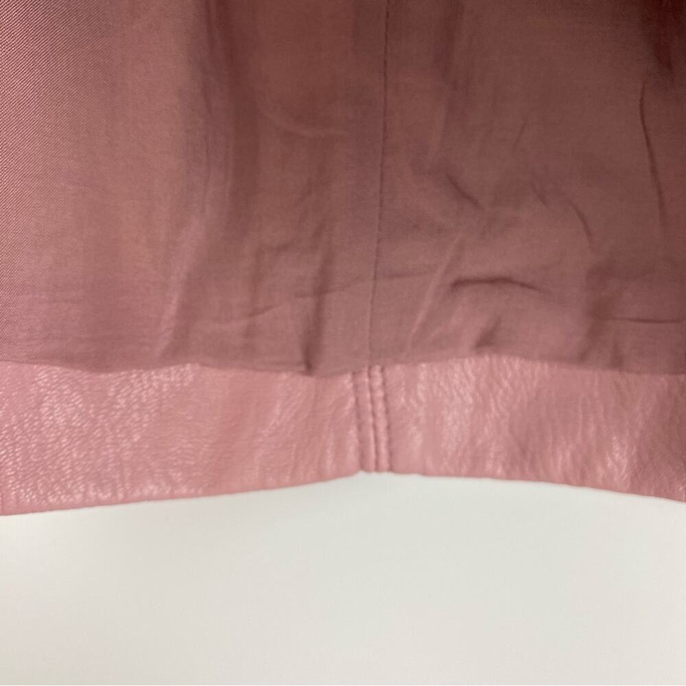 Free People Payton Vegan [Faux] Leather Mini Skirt Mauve Pink Womens SIze 0 - Picture 6 of 7